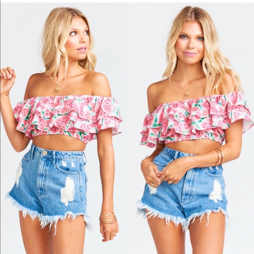 Show Me Your Mumu Kaya Melon Crop Top